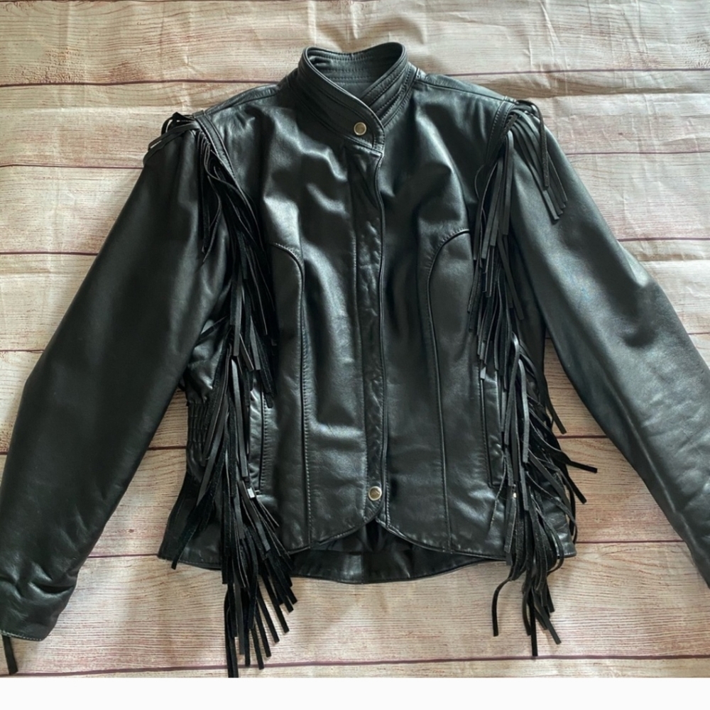 Women's Harley Davidson Black Leather Jacket - M